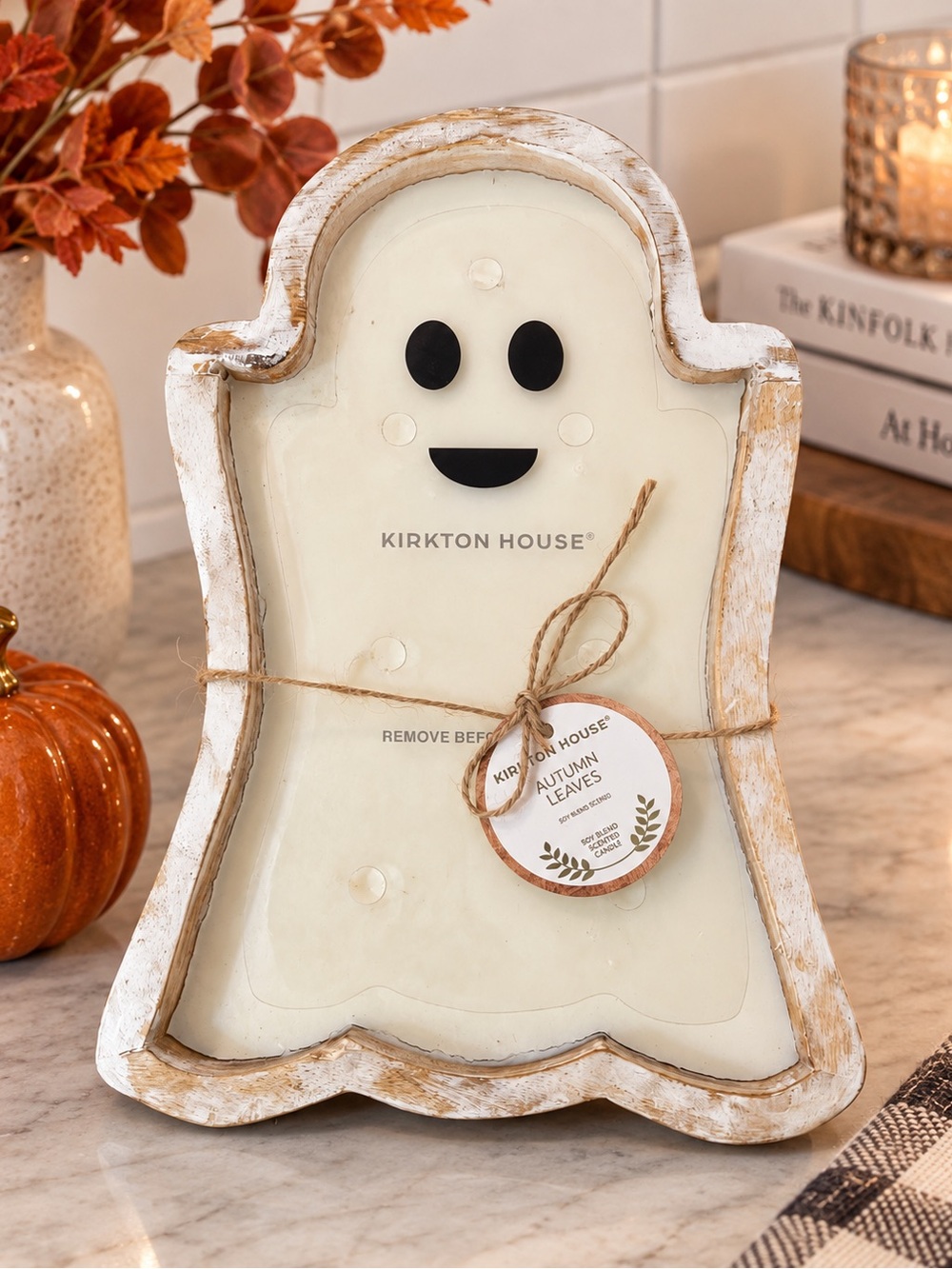 Ghost Candle – Autumn Leaves Scent | Halloween and Fall Decor